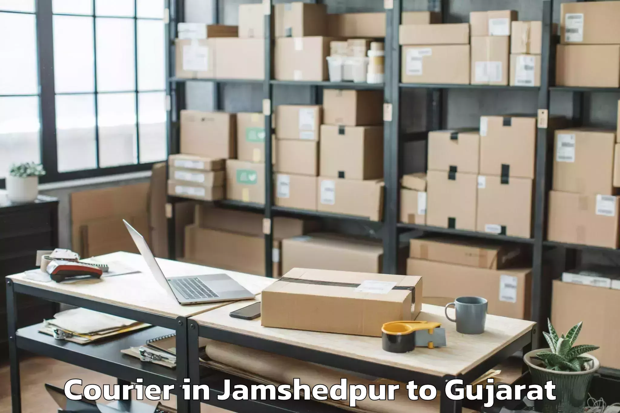 Book Jamshedpur to Sardarkrushinagar Dantiwada Ag Courier Online